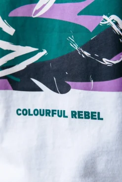 T-shirts*Colourful Rebel Abstract Flower T-shirt | Standard white Standardwhite