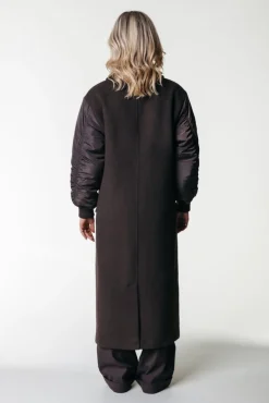 Jassen|Blazers*Colourful Rebel Ada Wool Long Coat | Cacao