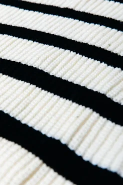 Truien*Colourful Rebel Alba Stripe Knit | Black/white