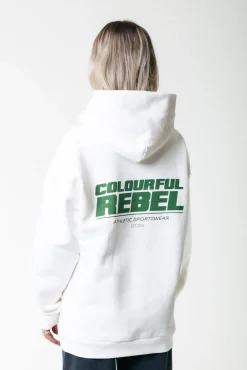 Hoodies*Colourful Rebel CR Bold Logo Hoodie | Off white Offwhite