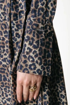 Jurken*Colourful Rebel Desiree Leopard Dress | Warm Brown Warmbrown