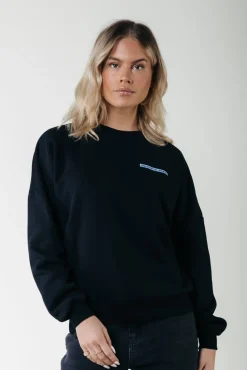 Truien*Colourful Rebel Faded Flower Sweat | Black