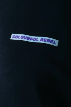 Truien*Colourful Rebel Faded Flower Sweat | Black