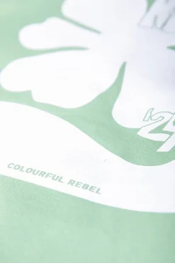 Hoodies*Colourful Rebel Flower Hoodie | Soft Green Softgreen