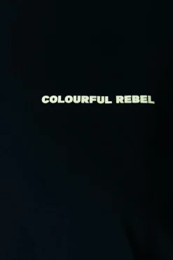 T-shirts*Colourful Rebel Flower Shapes T-shirt | Black