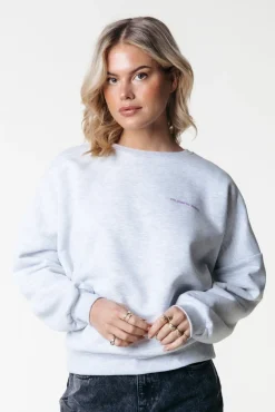Truien*Colourful Rebel Flower World Tour Sweat | Light grey melange Lightgreymelange