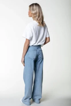 Broeken*Colourful Rebel Gaias High Rise Denim | Denim blue Denimblue
