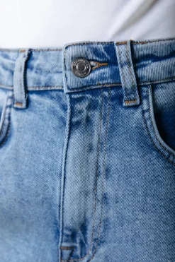 Broeken*Colourful Rebel Gaias High Rise Denim | Denim blue Denimblue