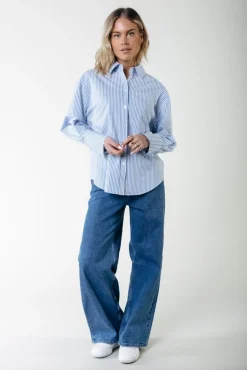 Broeken*Colourful Rebel Gaias High Rise Denim | Mid blue denim Midbluedenim