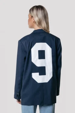 Blazers*Colourful Rebel Jesra Stripe Blazer | Dark blue Darkblue