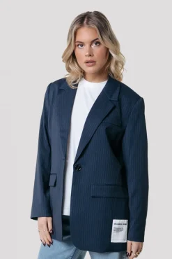 Pakken*Colourful Rebel Jesra Stripe Blazer | Dark blue Darkblue