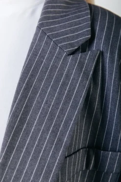 Blazers*Colourful Rebel Jesra Stripe Blazer | Dark grey Darkgrey
