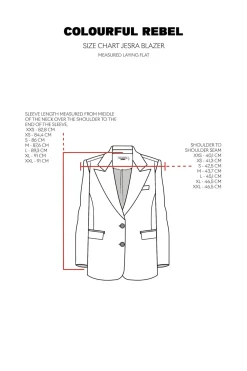 Blazers*Colourful Rebel Jesra Stripe Blazer | Dark grey Darkgrey