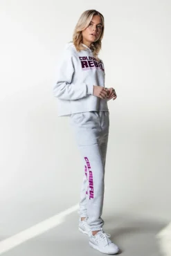 Broeken*Colourful Rebel Joelle Logo Jogger Pants | Light grey melange Lightgreymelange