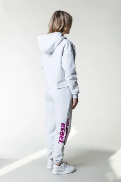 Broeken*Colourful Rebel Joelle Logo Jogger Pants | Light grey melange Lightgreymelange