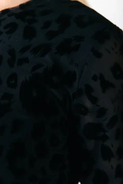 Jurken*Colourful Rebel Maude Leopard Maxi Dress | Black