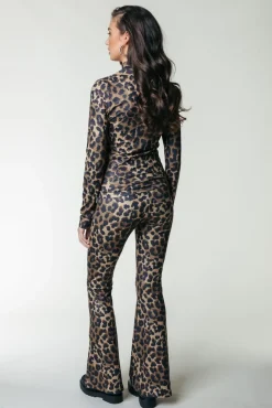 Tops*Colourful Rebel Neyo Leopard Top | Warm Brown Warmbrown