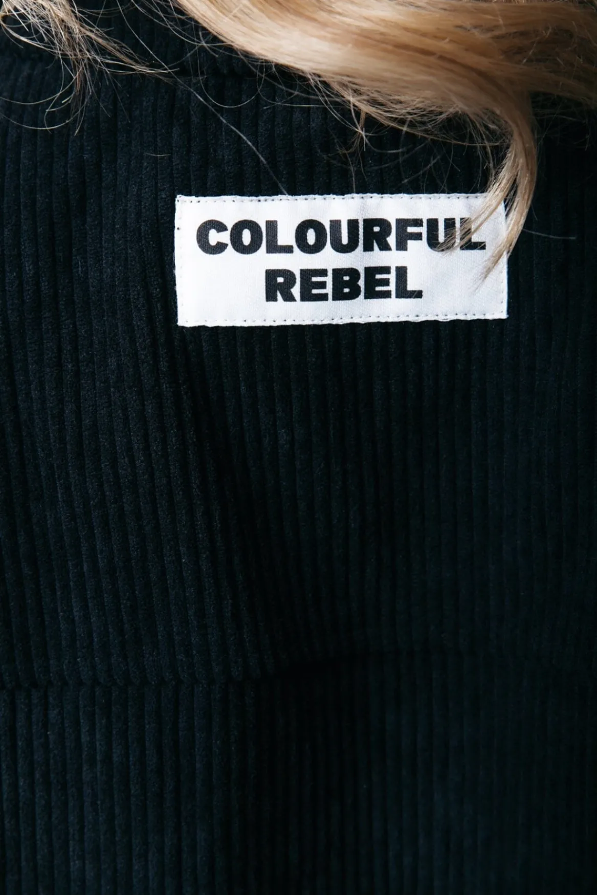Blouses*Colourful Rebel Olle Corduroy Blouse | Black