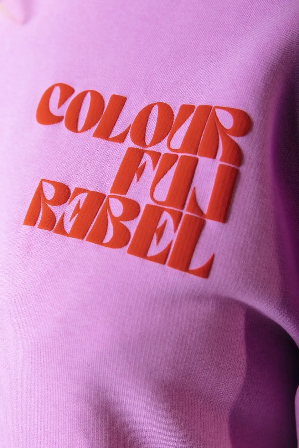 Hoodies*Colourful Rebel Puff Logo Hoodie | Medium Violet Mediumviolet