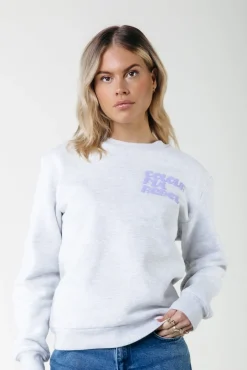 Truien*Colourful Rebel Puff Logo Sweat | Light grey melange Lightgreymelange