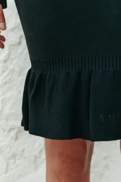 Jurken*Colourful Rebel Robijn Fine Knit Dress | Black