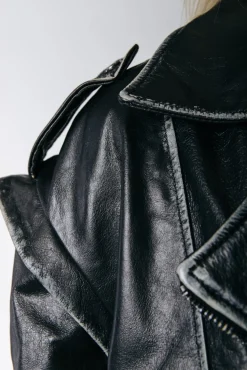 Jassen|Blazers*Colourful Rebel Saige Leather Biker Jacket | Black