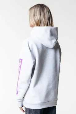 Hoodies*Colourful Rebel Sleeve Logo Hoodie | Light grey melange Lightgreymelange