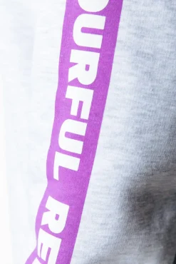 Hoodies*Colourful Rebel Sleeve Logo Hoodie | Light grey melange Lightgreymelange