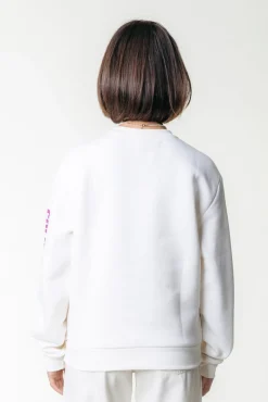 Truien*Colourful Rebel Sleeve Logo Sweat | Off white Offwhite