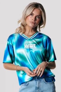 T-shirts*Colourful Rebel Tayla Blurred Football T-shirt | Multicolor