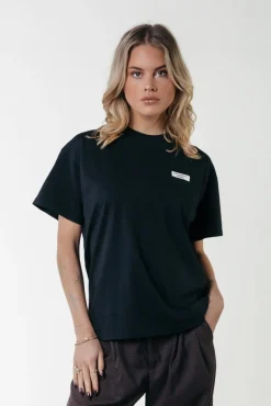 T-shirts*Colourful Rebel Uni Label T-shirt | Black