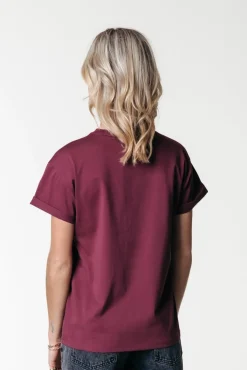 T-shirts*Colourful Rebel Uni Logo T-shirt | Port Red Portred