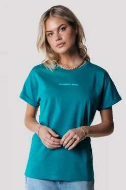 T-shirts*Colourful Rebel Uni Logo T-shirt | Shady Green Shadygreen