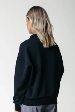 Truien*Colourful Rebel Uni Logo Zip Sweat | Black