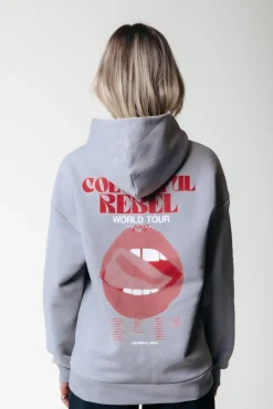 Hoodies*Colourful Rebel World Tour Hoodie | Light grey Lightgrey