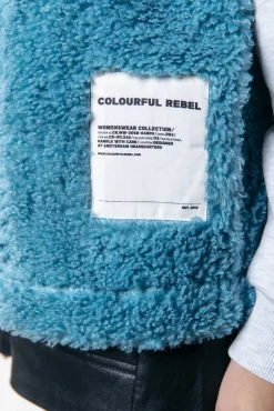 Jassen|Blazers*Colourful Rebel Yoni Teddy Gilet | Adriatic Blue Adriaticblue